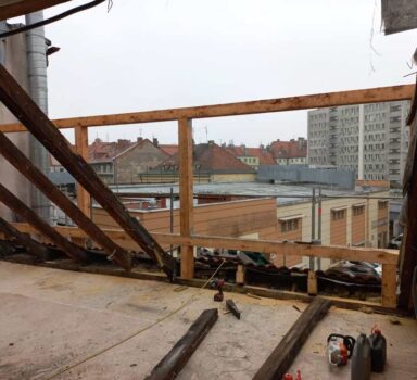 Przebudowa konstrukcji dachowej w Opolu